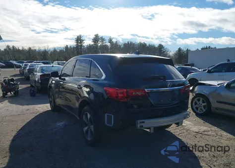 2014 Acura Mdx из США, поврежденный, VIN 5FRYD4H22EB033609